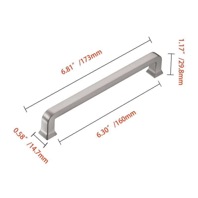 Utopia Alley Bergen Cabinet Ring Pull Knob, Decorative Cabinet Drop Pull Knobs, Pull Knobs 1.16", 3.75"/6.3" Center to Center