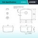 preview thumbnail 7 of 8, Lexicon Platinum 2321D Quartz Composite Single Bowl Kitchen Sink