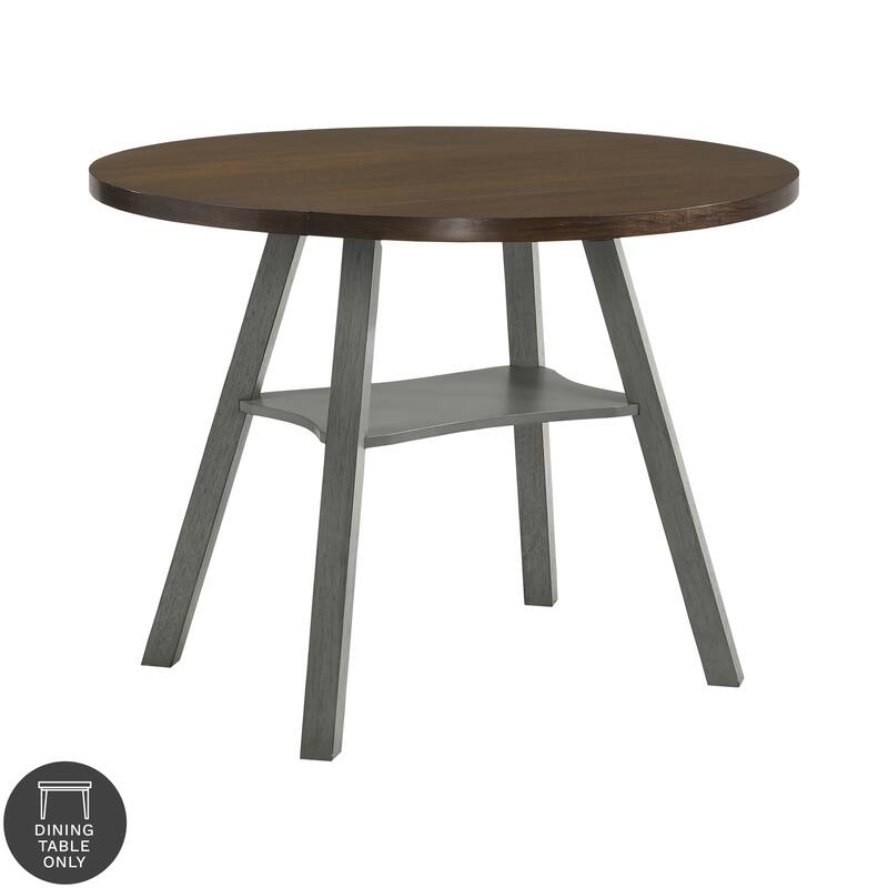 Jonah Farmhouse 47-inch Wood Drop Leaf Round Counter Height Table by Furniture of America