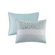 preview thumbnail 9 of 47, Madison Park Caralie 4 Piece Seersucker Quilt Set with Throw Pillow