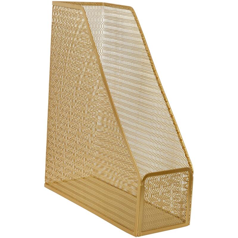 Flash Furniture HH-OHD06-MS Ryder 11-1/2" Tall File and Notebook - Gold - Gold