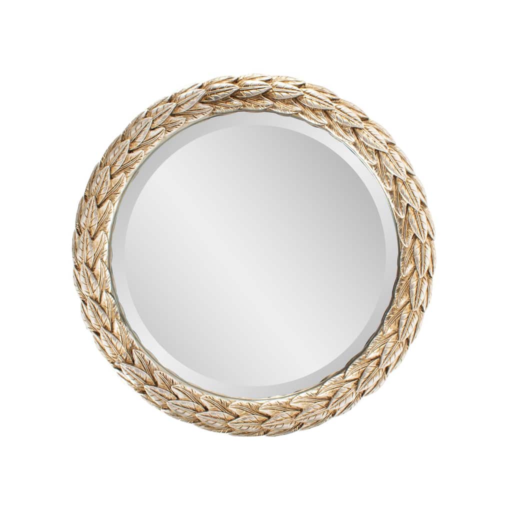 French D' Amboise Collection of Silver Petite Mirrors- Round - 10H X 10W X 1D