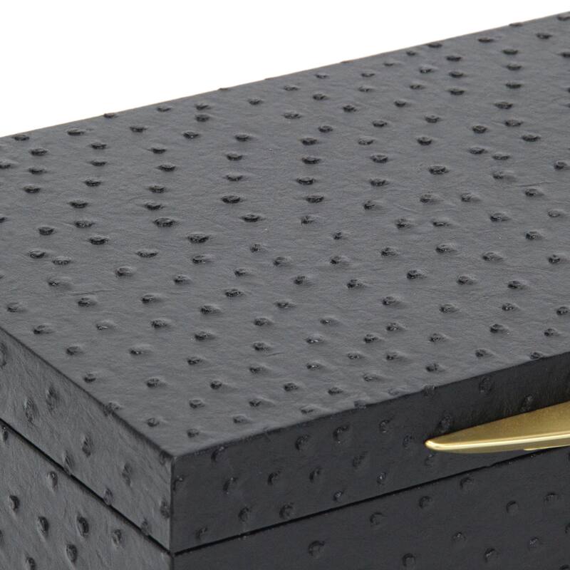 Canorus Faux Ostritch Pattern Rectangular Box Set