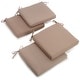preview thumbnail 3 of 20, Blazing Needles 19-Inch x 20-Inch Indoor Chair Cushion (Set of 4) Toffee