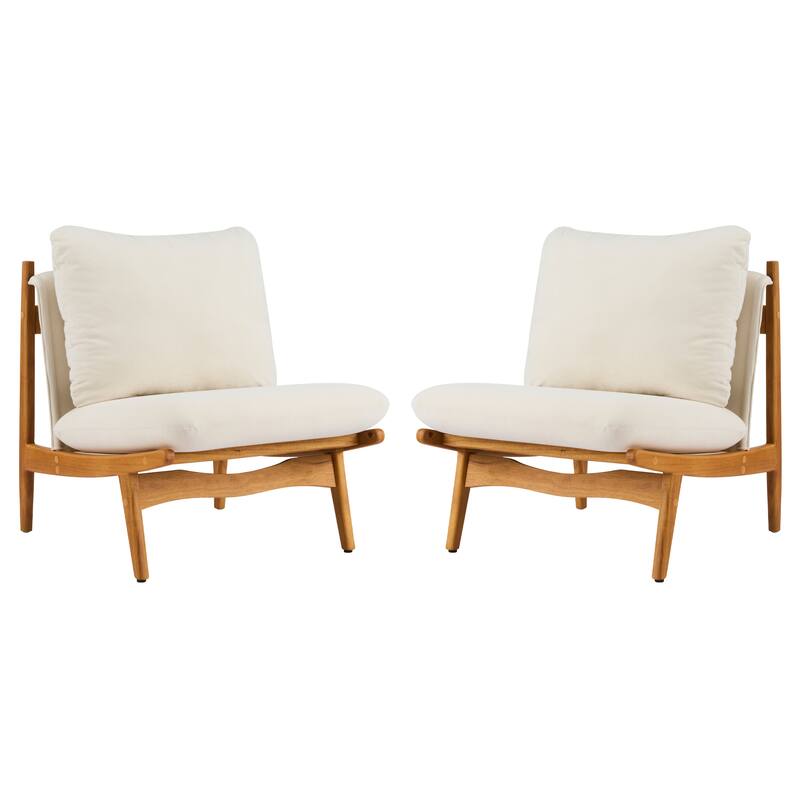 Scott Living Vista Accent Chair Wooden Frame, Set of 2
