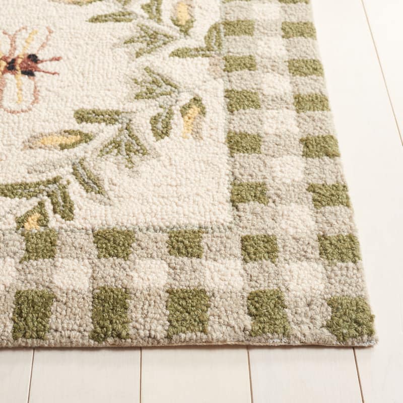 SAFAVIEH Handmade Chelsea Aubree French Country Trellis Wool Rug