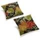 preview thumbnail 17 of 23, 17-inch All-weather Outdoor Throw Pillows (Set of 2, Multiple Patterns) Tropique Raven