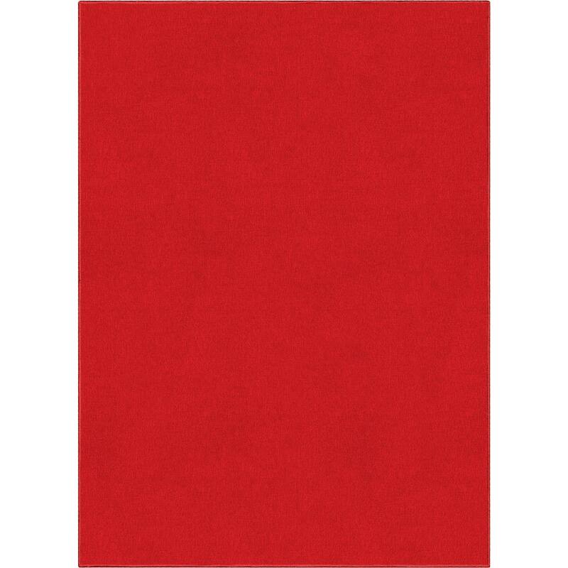 Well Woven Plain Solid Modern Flat-Weave Area Rug