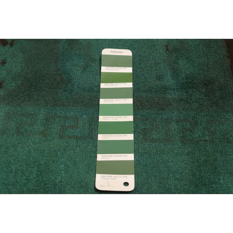 ECARPETGALLERY Hand-knotted Color Transition Green Wool Rug - 5'9 x 8'2