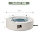 preview thumbnail 57 of 83, COSIEST 42'' Outdoor Round Propane Fire Pit w Wind Guard and Fire Glass
