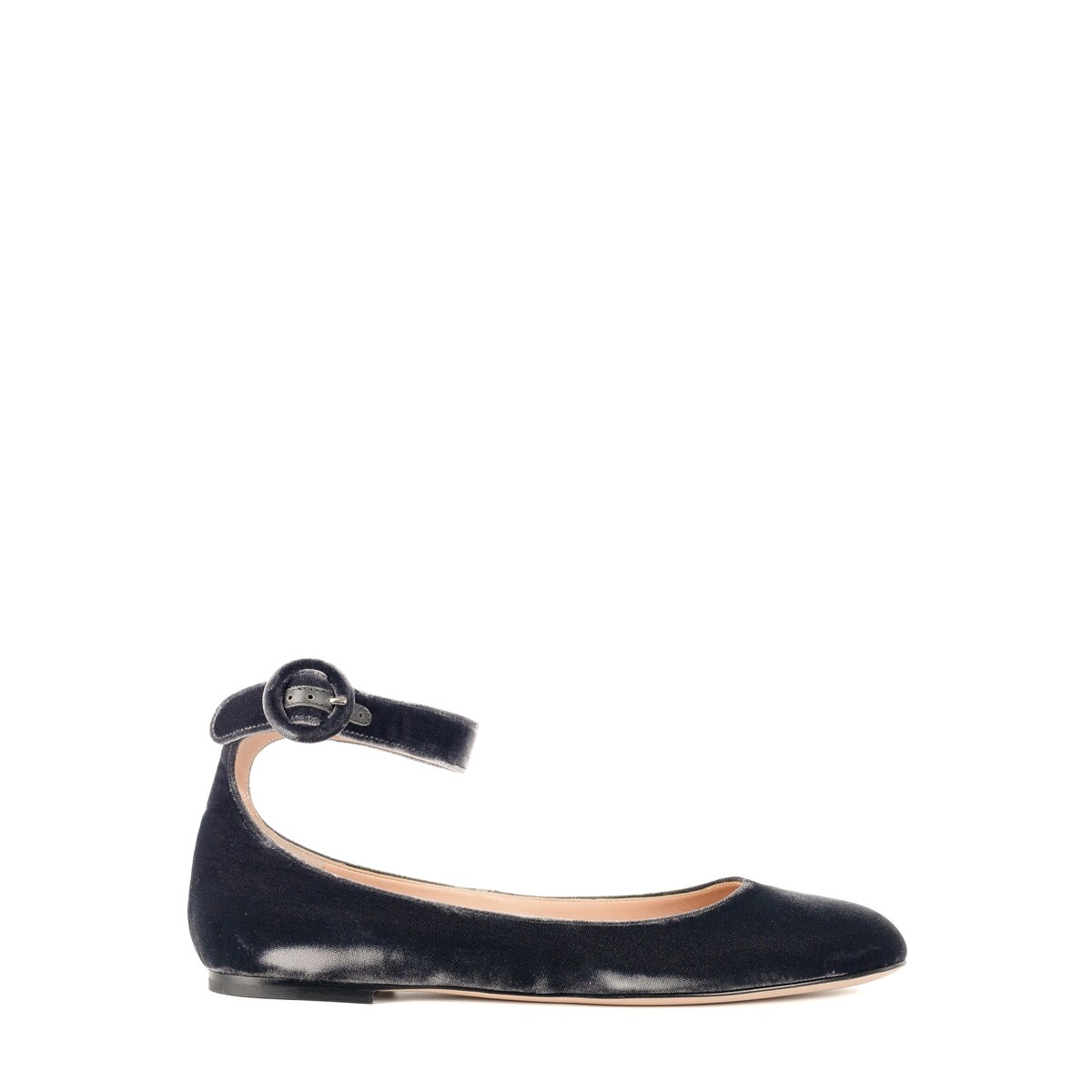 velvet ankle strap flats