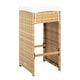 preview thumbnail 24 of 46, SAFAVIEH Horus 59-Inch Glass 7-Piece Outdoor Dining Set, Coastal