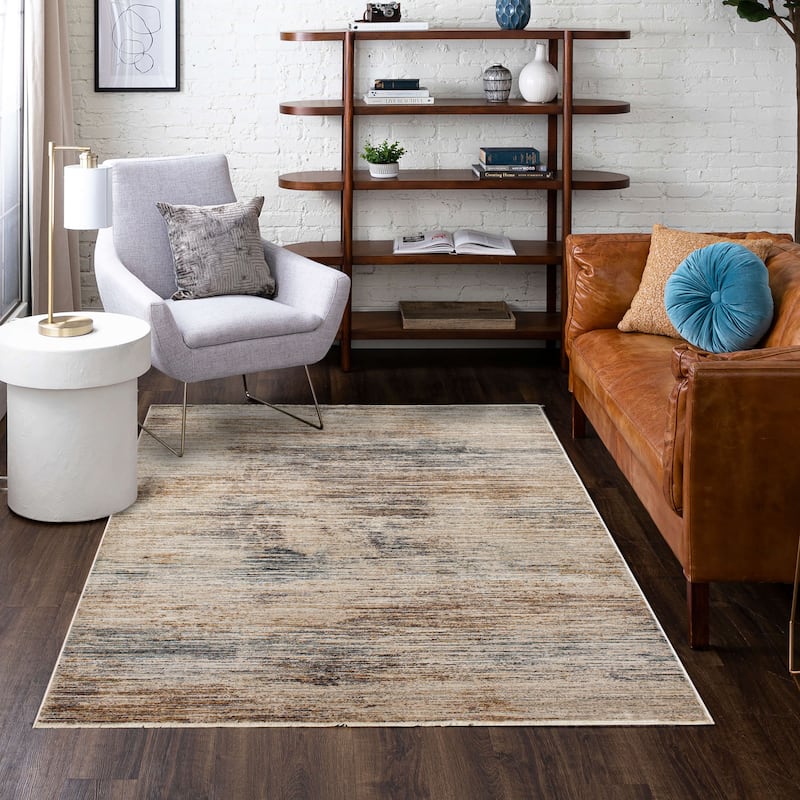 Mohawk Home Striped Kenilworth Cream Area Rug