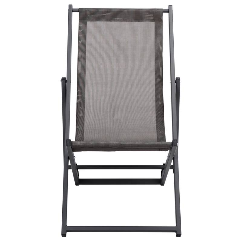 SAFAVIEH Outdoor Malaya Set of 2 Sling Chairs - 36" W x 22" D x 30" H - 36Wx22Dx30H