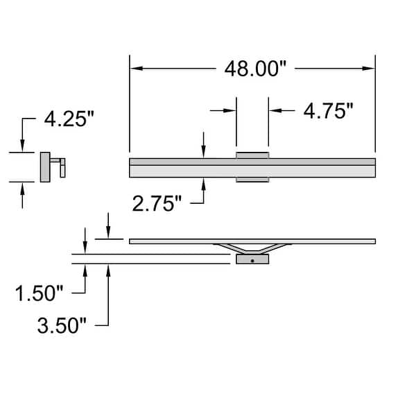 dimension image slide 1 of 2, Access Lighting Loft LED Vanity