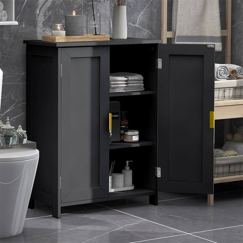 Bathroom Storage Cabinet - Black
