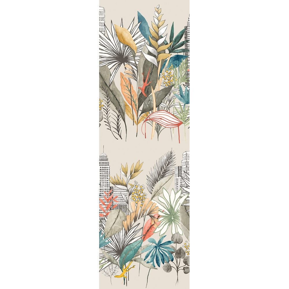 Sierra Neutral Urban Tropic Wallpaper