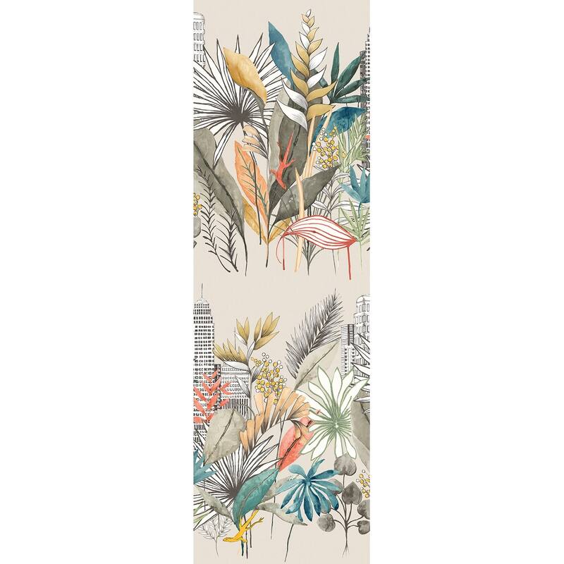 Sierra Neutral Urban Tropic Wallpaper