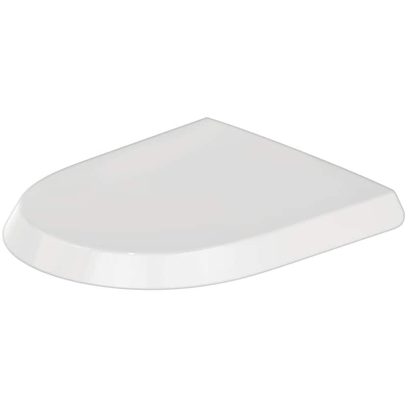 Duravit 002719 Qatego Elongated Closed-Front Toilet Seat - White High Gloss