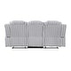 preview thumbnail 36 of 35, Brynda Corduroy 3-Piece Manual Double Reclining Sofa Sets