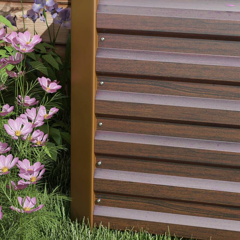 Outsunny 8x2x2ft Galvanized Raised Garden Bed Kit, Outdoor Metal Elevated Planter Box with Safety Edging, Large Raised Bed