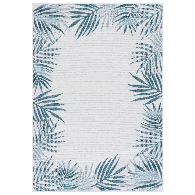 SAFAVIEH Beach House Saturnina Transitional Rug - 4' x 6' - Blue/Ivory