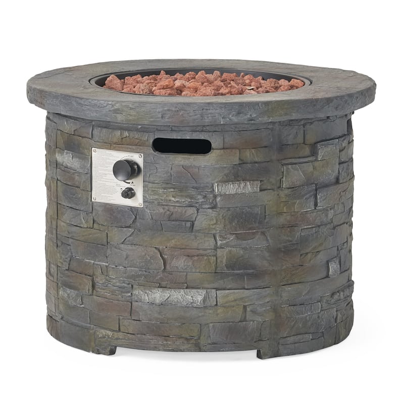 Blaeberry Outdoor Stone Fire Pit by Christopher Knight Home