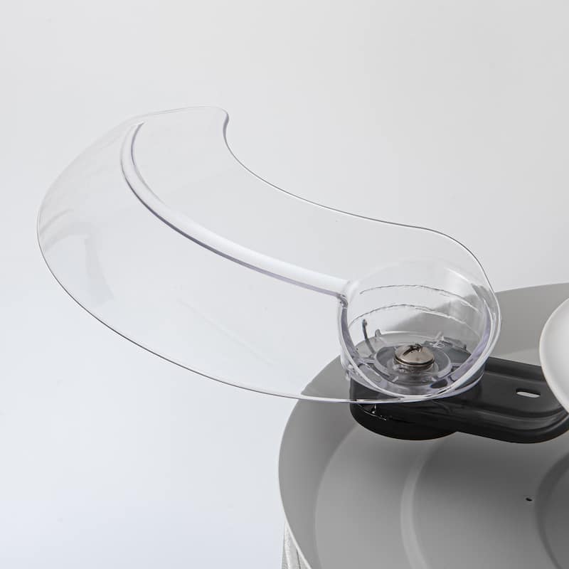 36" Modern White Crystal Retractable Ceiling Fan with Light Kit and Remote - 36" W x 36" D x 22" H