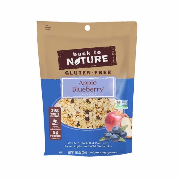 Back To Nature Granola - Apple Blueberry - Case of 6 - 12.5 oz.
