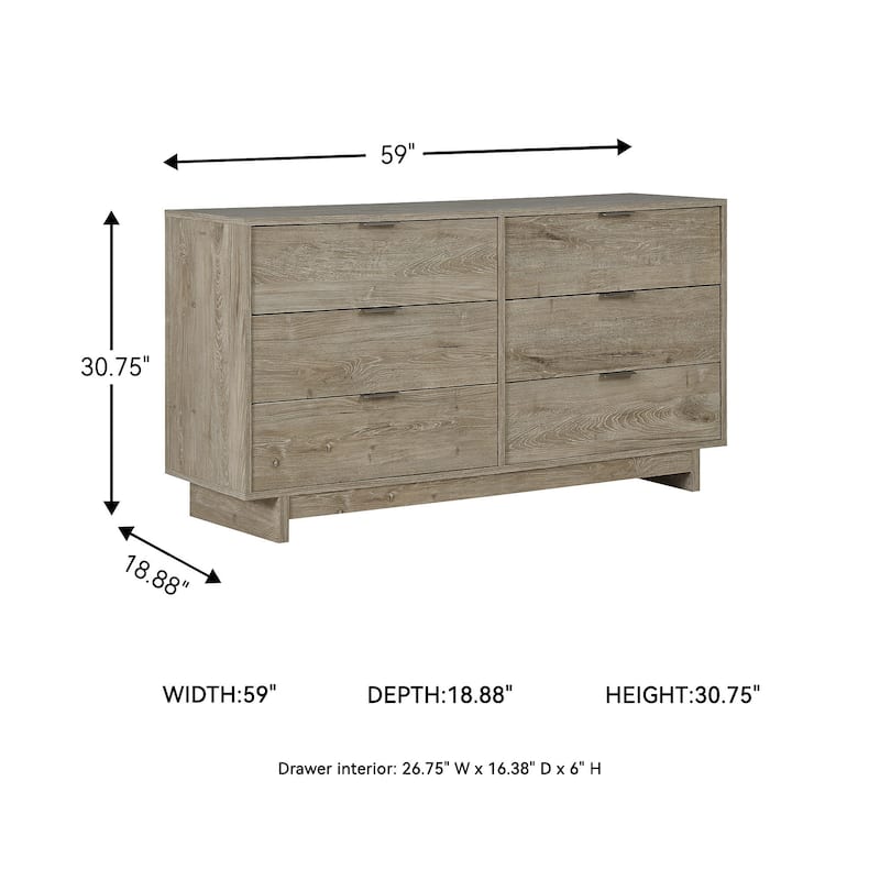 Signature Design by Ashley Oliah Brown Woodgrain Dresser