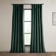 preview thumbnail 1 of 140, Exclusive Fabrics Heritage Plush Velvet Room Darkening Curtain (1 Panel) - Luxurious Single Drapery for Enhanced Room Darkening