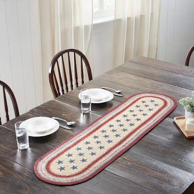 Celebration Jute Oval Runner 13x48