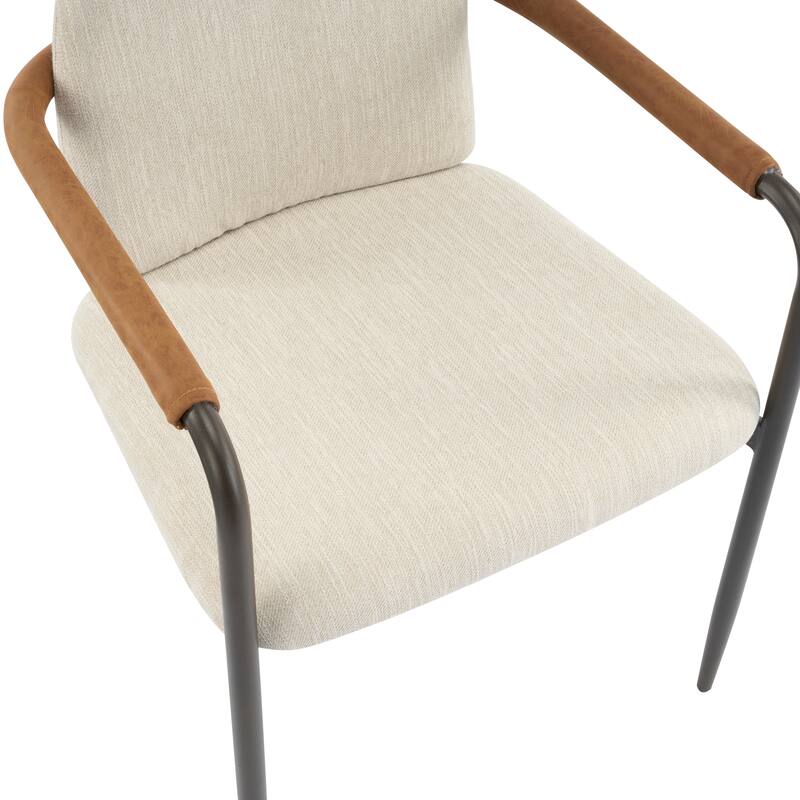 Upholstered Arm Chair Dining Chairs (Set of 2)