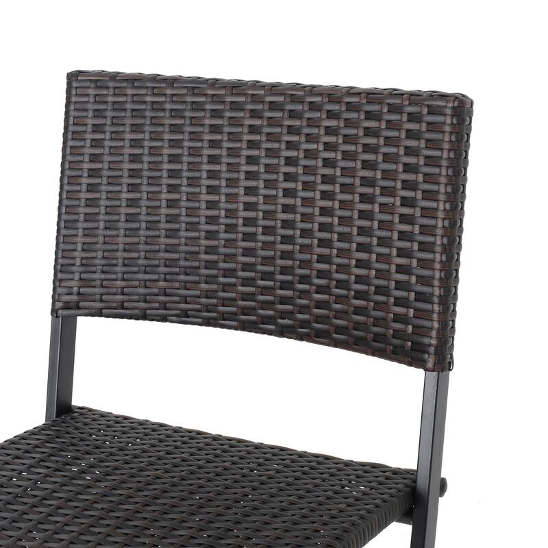 Margarita Outdoor Wicker Barstool (Set of 2) by Christopher Knight Home