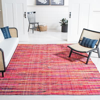 SAFAVIEH Handmade Rag Rug Annalee Stripe Cotton Rug