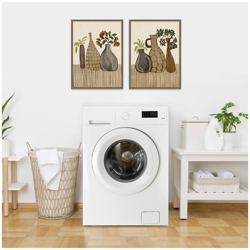 Kate and Laurel Rustic Stilllife 2 Piece Framed Canvas Wall Art Set by Nikita Jariwala