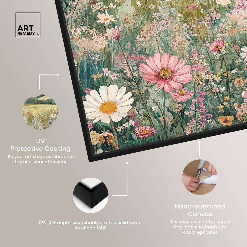Floral Valley Vista Canvas by Art Remedy