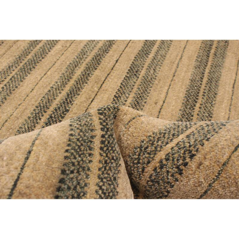 ECARPETGALLERY Hand-knotted Peshawar Ziegler Khaki Wool Rug - 4'2 x 6'3