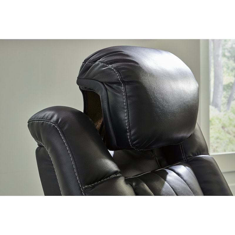 Signature Design by Ashley Caveman Den Midnight Power Recliner