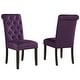 preview thumbnail 28 of 26, Roundhill Furniture Leviton Solid Wood Tufted Dining Chair (Set of 2)