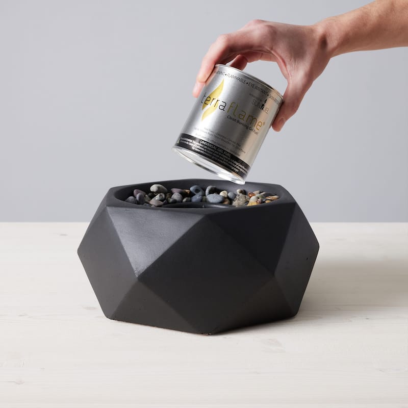Geo Table Top Fire Bowl
