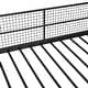 preview thumbnail 4 of 14, Twin Over Full Metal Bunk Bed with Lateral Storage Ladder and Built-in Wardrobe