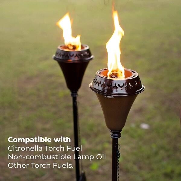 60 inch hot sale solar tiki torches