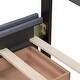 preview thumbnail 12 of 12, Queen Size Murphy Bed Wall Bed w/ Drawer & a set of Sockets & USB Ports, Pulley Structure Design for Kids Teens Adults,Dark Gray