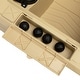 preview thumbnail 16 of 15, 24V Kids Ride-On Thunder Tank with Rotating Turret and Remote Control, Military Toy Truck for Boys and Girls, Ages 3-8 - Yellow