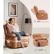 preview thumbnail 5 of 73, Oversized power recliner with heat, massage, 360 degrees swivel, and cup holder.