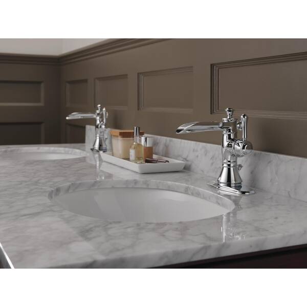 Shop Delta 598lf Mpu Cassidy Single Hole Waterfall Bathroom Faucet