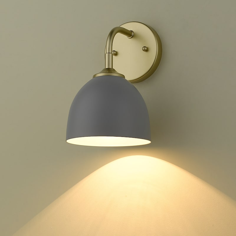 Golden Lighting 6956-1W MGY Zoey 10" Tall Wall Sconce