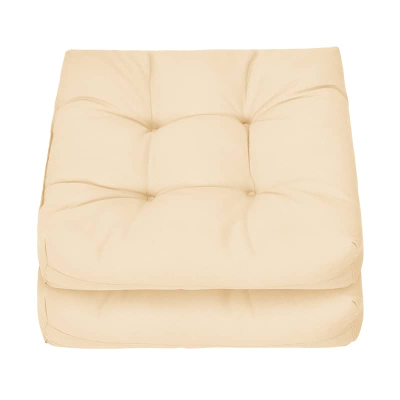 Costway 2 PCS 21'' x 21'' Patio Chair Seat Cushion Pads Indoor/Outdoor