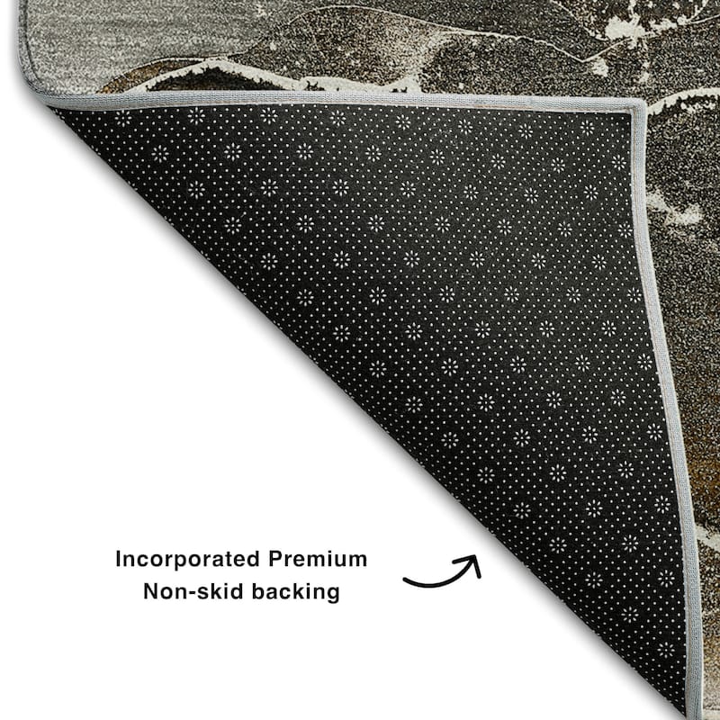 Premium Washable Super Soft Abstract Contemporary Mayfield Rug
